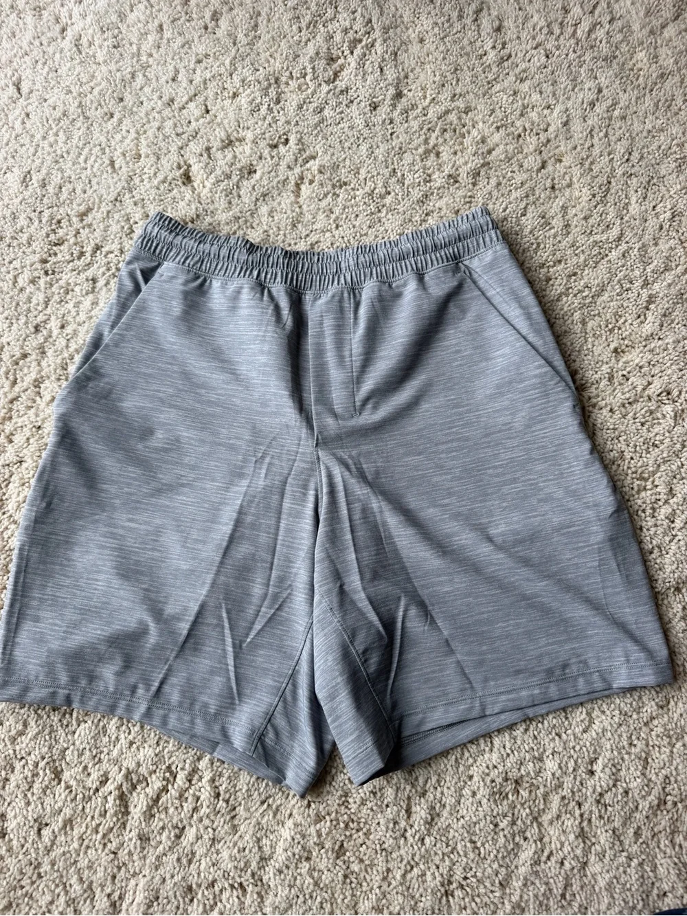 lululemon athletica Men’s Light Gray Athletic Shorts